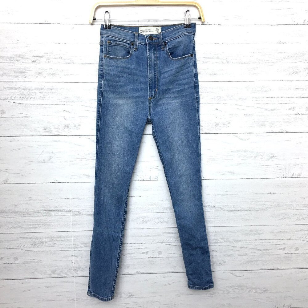 Abercrombie & Fitch Skinny Jeans Ultra High Rise Stretch Women's Size 2